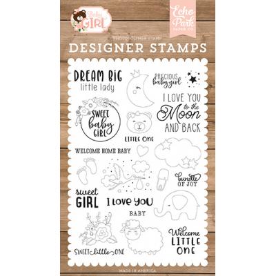 Echo Park Baby Girl Clear Stamps - Dream Big Little Lady